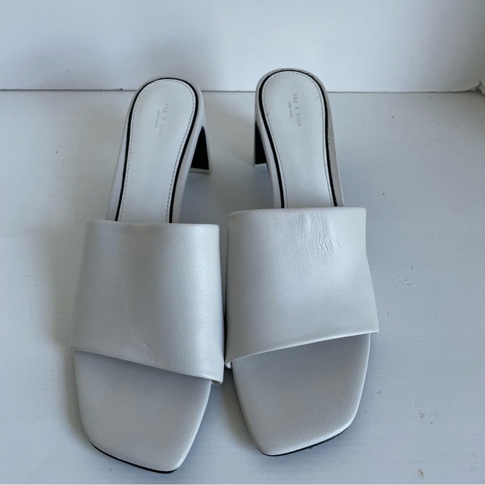 rag & bone Cream Mules - Picture 4 of 10